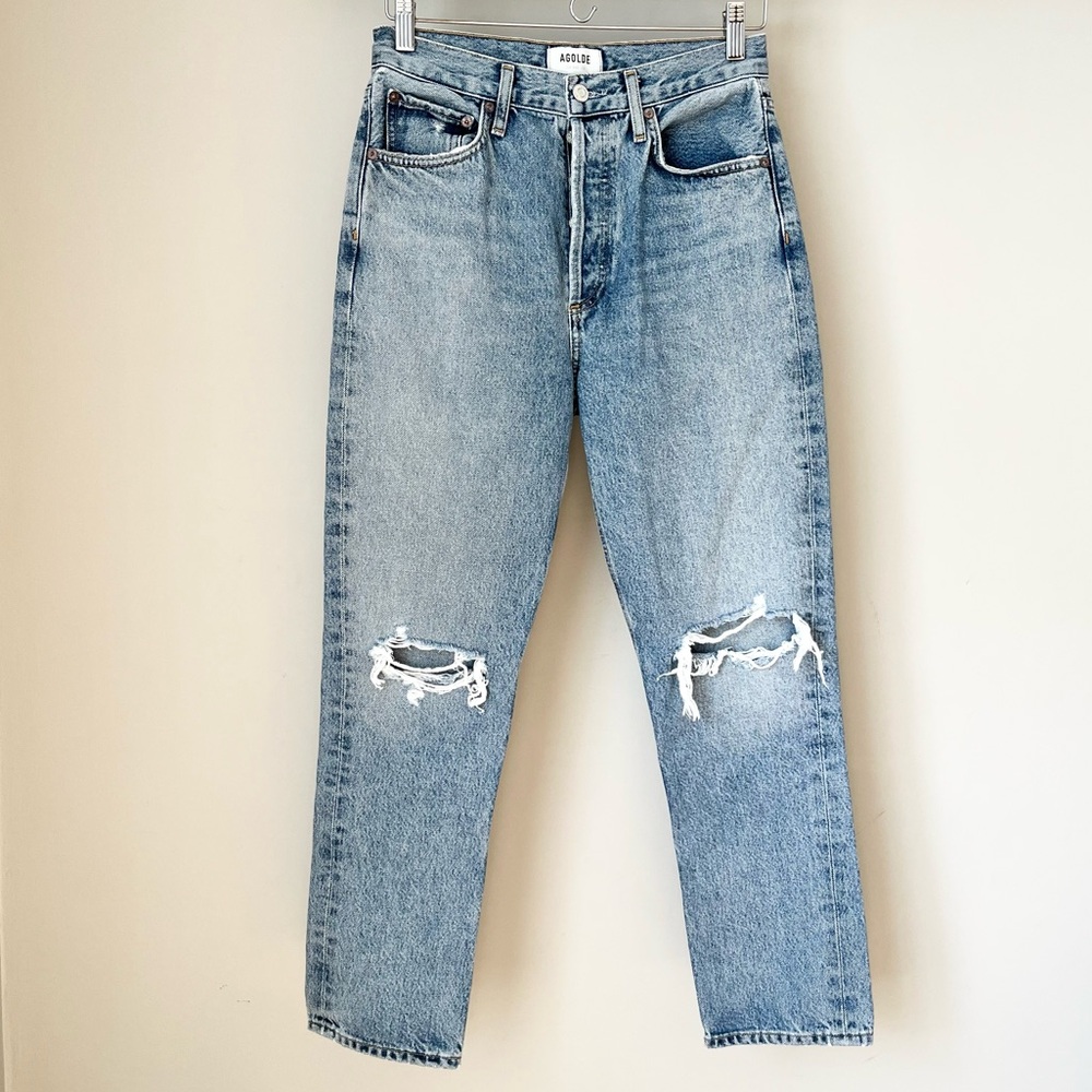 Agolde Riley Cropped Jeans - Picture 2 of 6